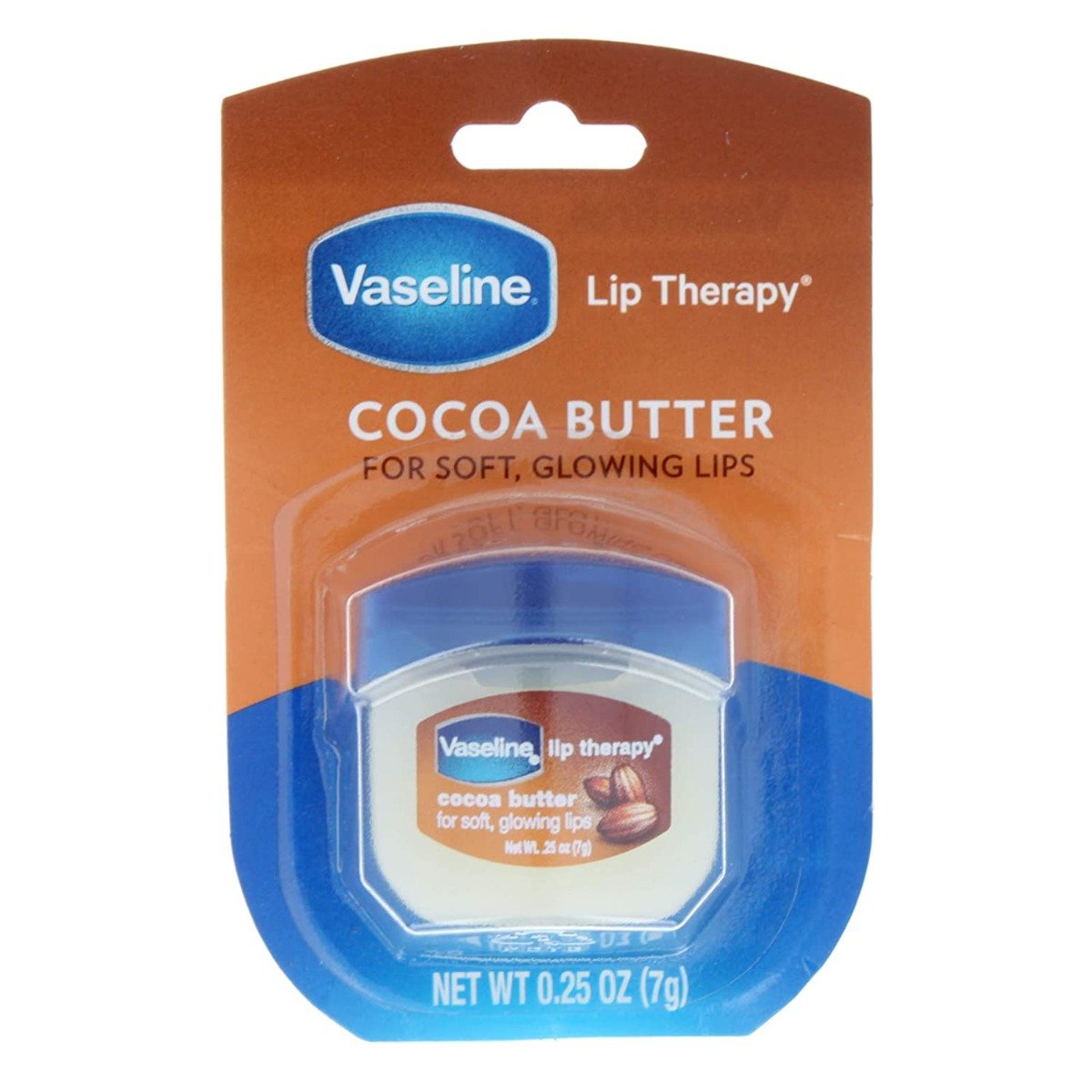 Vaseline Lip Care Cocoa Butter For Soft and Glowin Lips - 7gm - Bloom Pharmacy