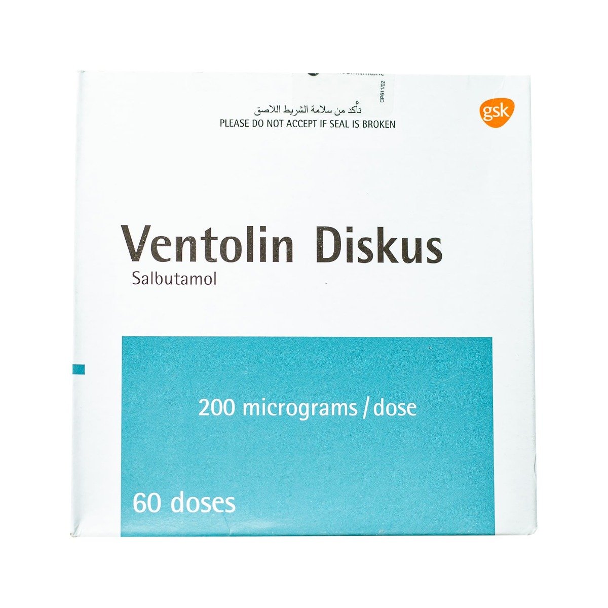 Ventolin Diskus 200 mcg - 60 Inhalations - Bloom Pharmacy