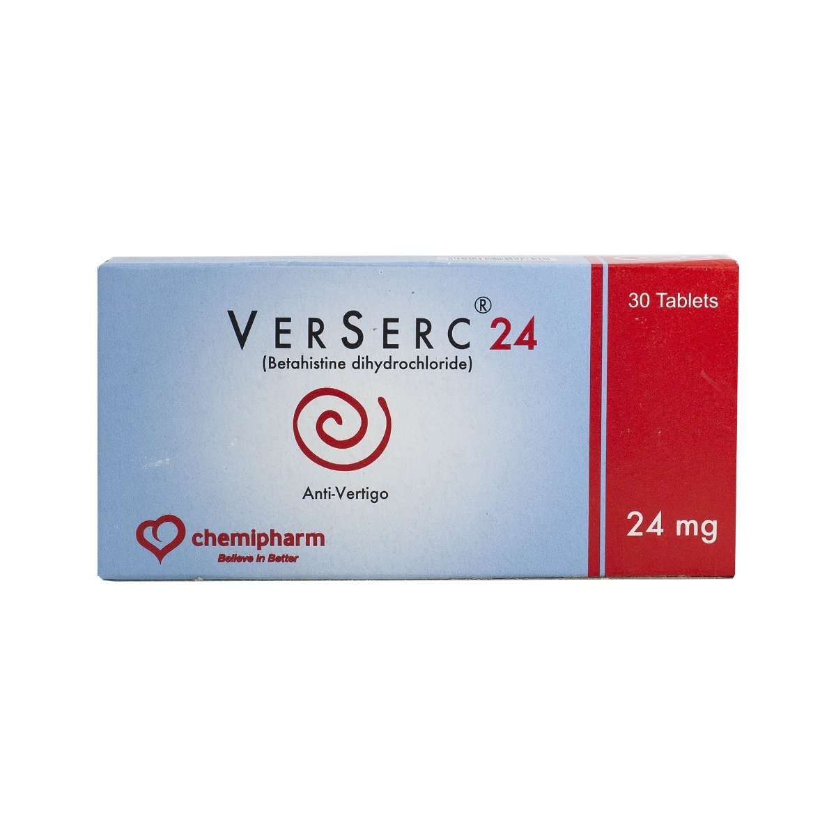 Verserc 24 mg - 30 Tablets - Bloom Pharmacy