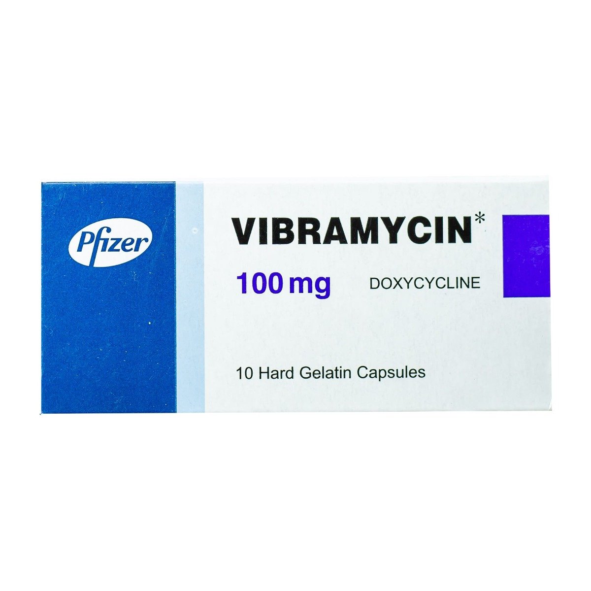 Vibramycin 100 mg - 10 Capsules - Bloom Pharmacy