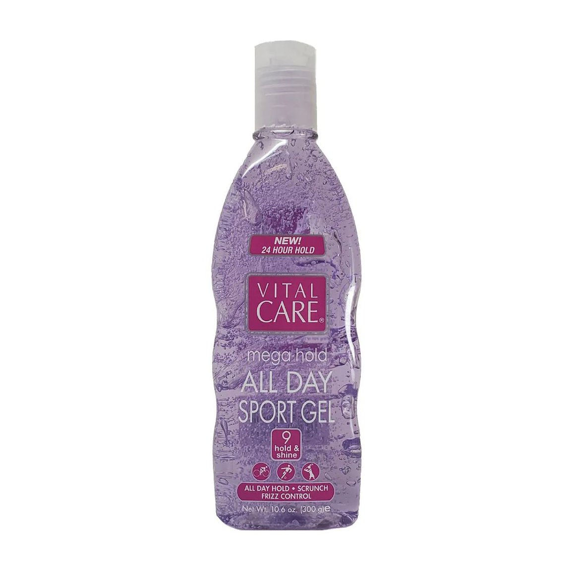 Vital Care Mega Hold All Day Sport Hair Gel 9 Hold & Shine - 300gm - Bloom Pharmacy