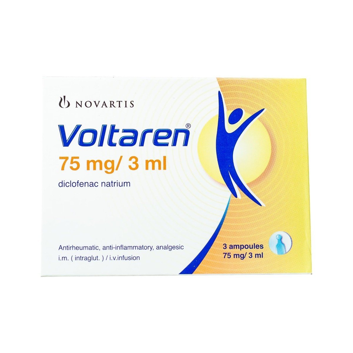 Voltaren 75 mg-3 ml - 3 Ampoules - Bloom Pharmacy