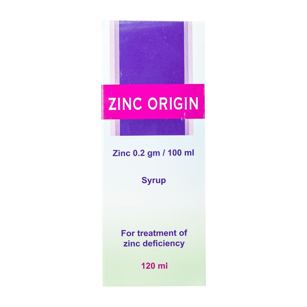 Zinc Origin 0.2 gm-100 ml Syrup - 120 ml - Bloom Pharmacy
