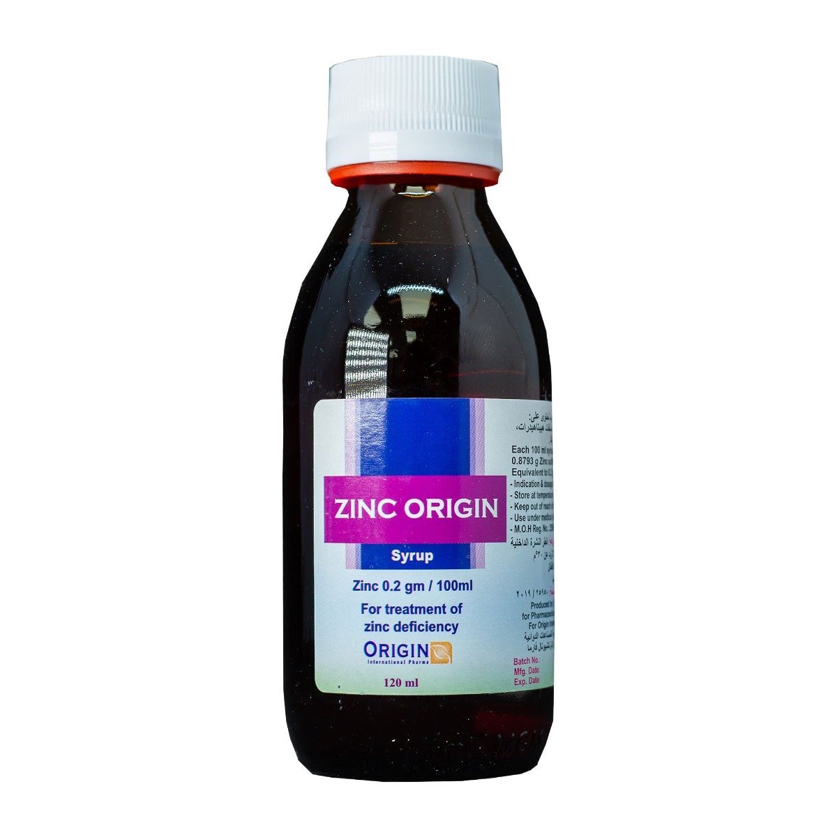 Zinc Origin 0.2 gm-100 ml Syrup - 120 ml - Bloom Pharmacy