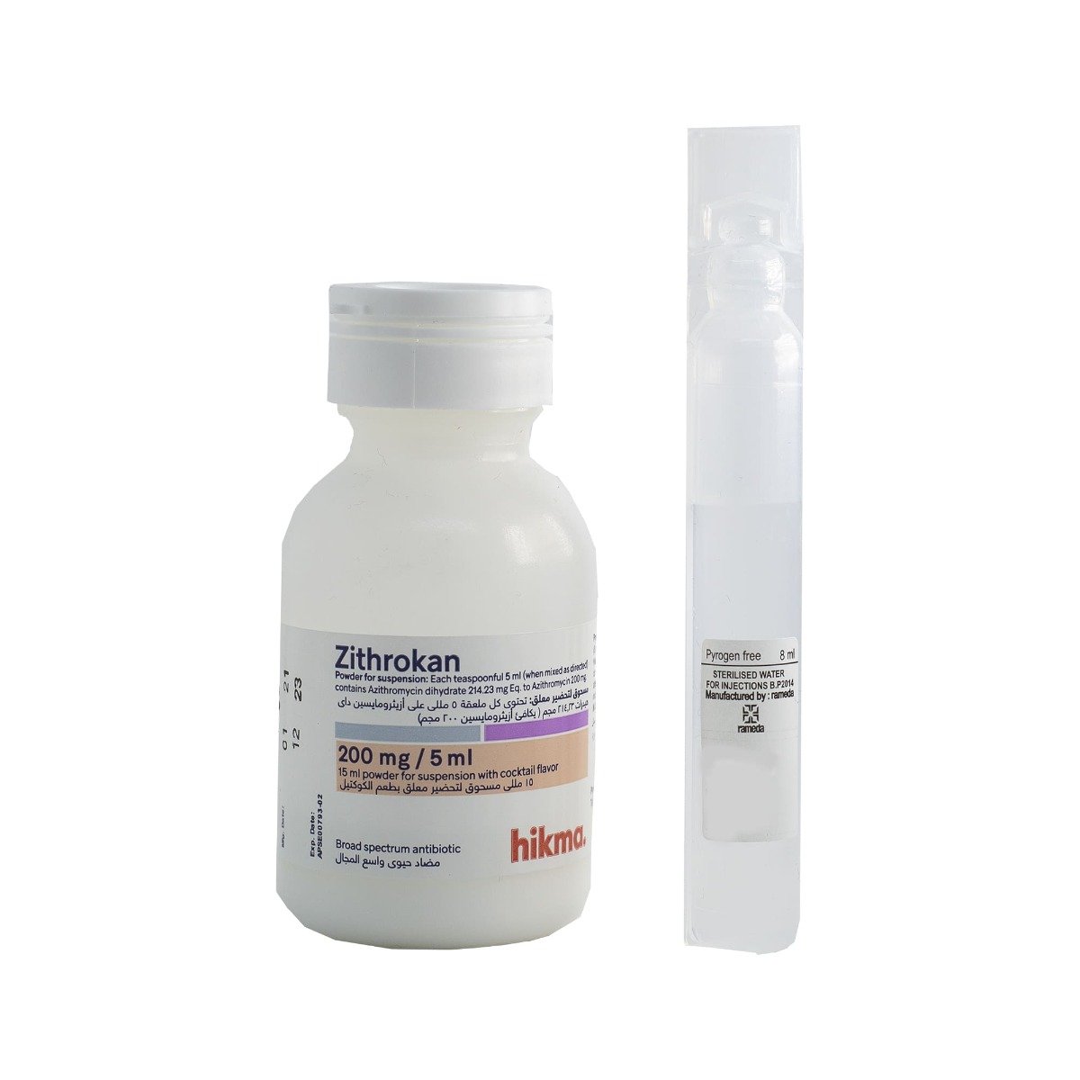 Zithrokan 200 mg-5 ml Suspension - 15 ml - Bloom Pharmacy