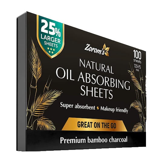 Zorom's Natural Oil Absorbing Blotting Paper - 100 Sheets - Bloom Pharmacy